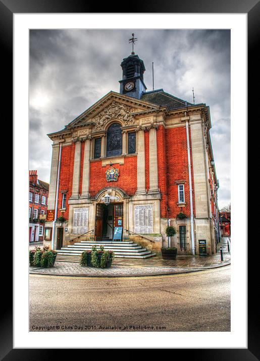 Henley-on-Thames Town Hall Framed Mounted Print by Chris Day