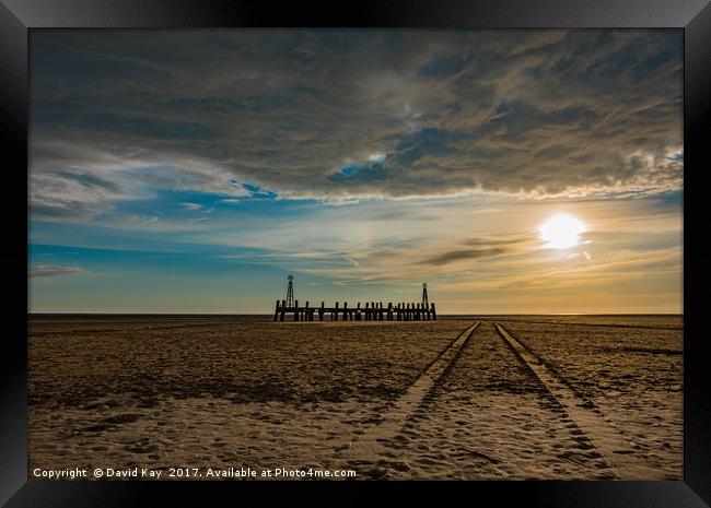 St Annes Old Jetty, Lancashire Framed Print by David Kay