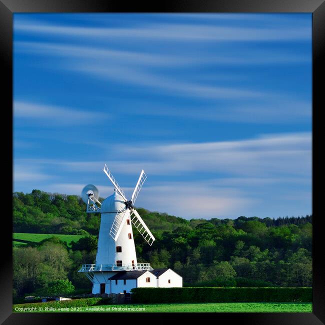 Llancayo Windmill: A Summer's Resurgence Framed Print by Philip Veale