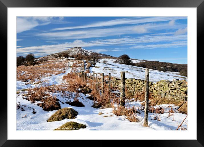 Sugar Loaf Mountain in Winter Embrace. Framed Mounted Print by Philip Veale