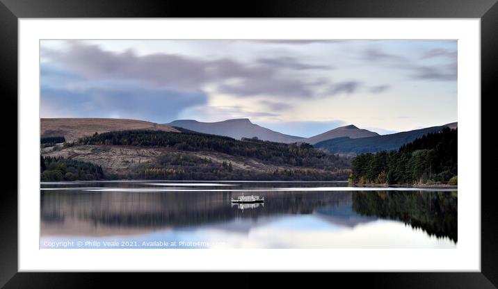 Enchanting Twilight Over Brecon Beacons Framed Mounted Print by Philip Veale