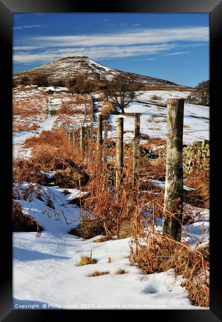 Sugar Loaf Mountain in Winter. Framed Print by Philip Veale