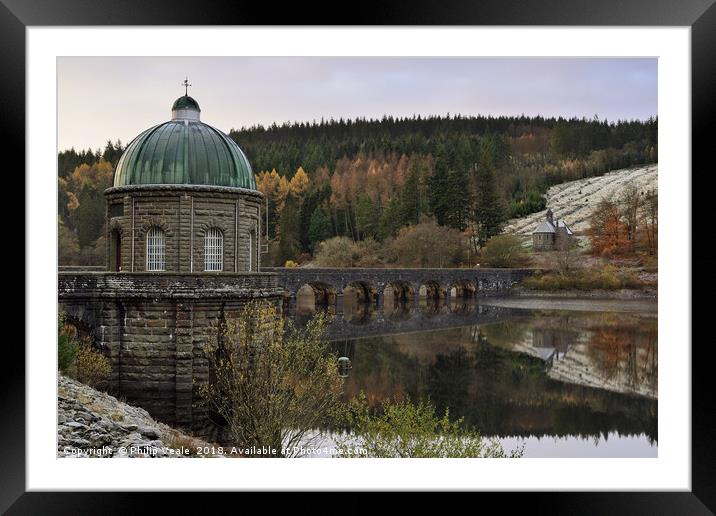 Garreg Ddu Foel Valve Tower. Framed Mounted Print by Philip Veale