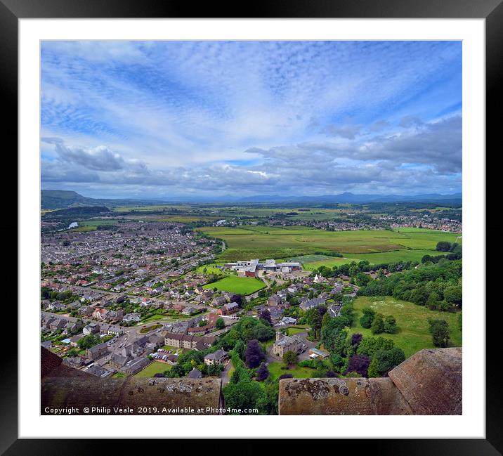 Breath-taking Panorama from Wallace Monument Framed Mounted Print by Philip Veale