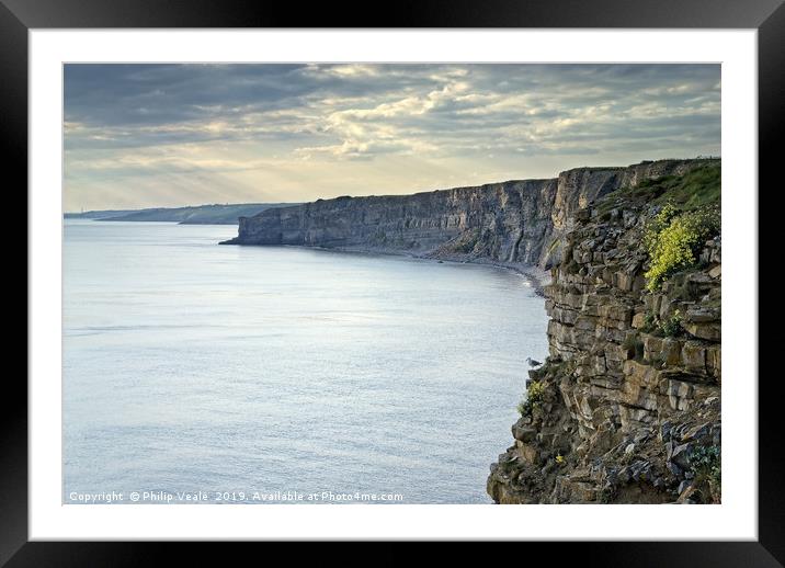 Nash Point and The Lone Lookout. Framed Mounted Print by Philip Veale