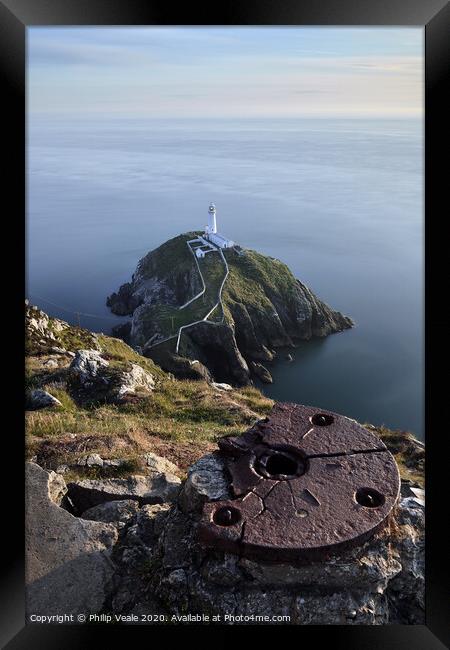 South Stack Lighthouse, Beacon of Anglesey. Framed Print by Philip Veale