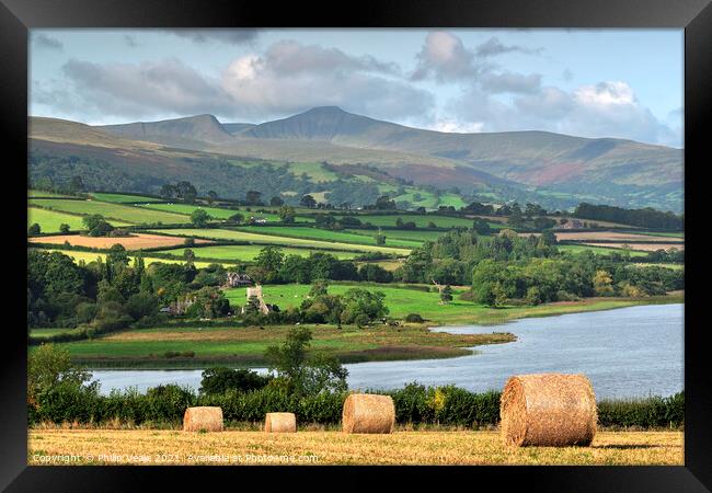 Summer Morning at Llangorse Lake. Framed Print by Philip Veale