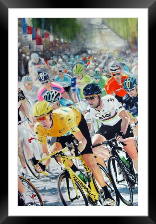 Here Wiggo Framed Mounted Print by David Reeves - Payne