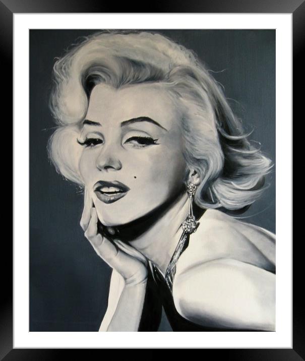 Beautiful Marilyn Framed Mounted Print by David Reeves - Payne