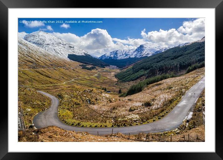 Rest & Be Thankful, Argyll and Bute, Scotland Framed Mounted Print by Shafiq Khan