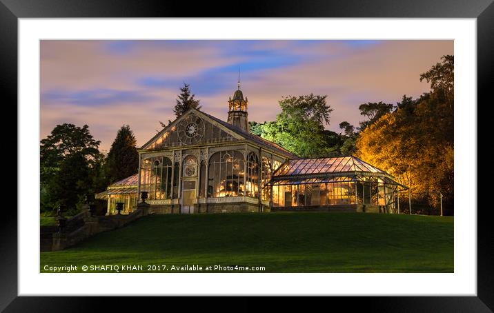 Victorian Conservatory at Corporation Park Framed Mounted Print by Shafiq Khan