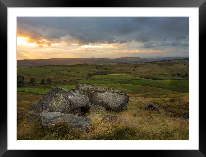 Peak District Framed Mounted Print by Chantal Cooper
