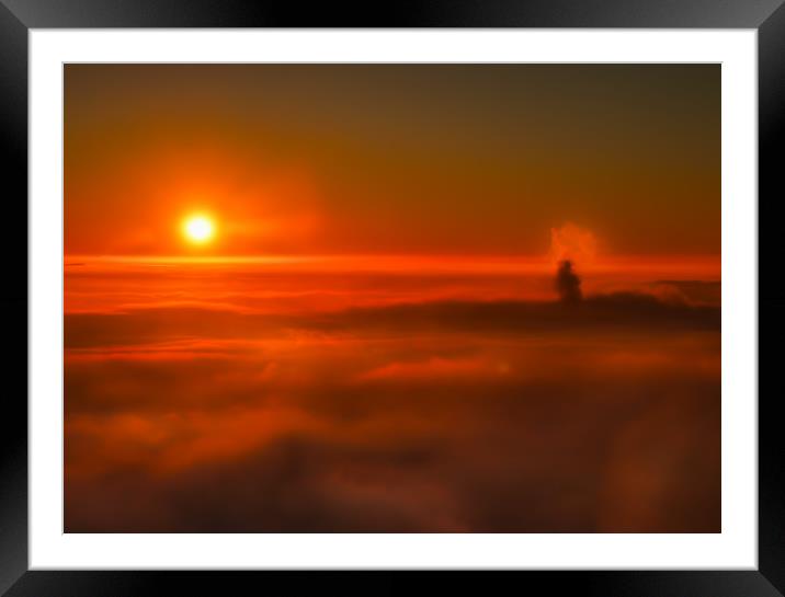 Sunrise over Hope Valley during an Inversion Framed Mounted Print by Chantal Cooper