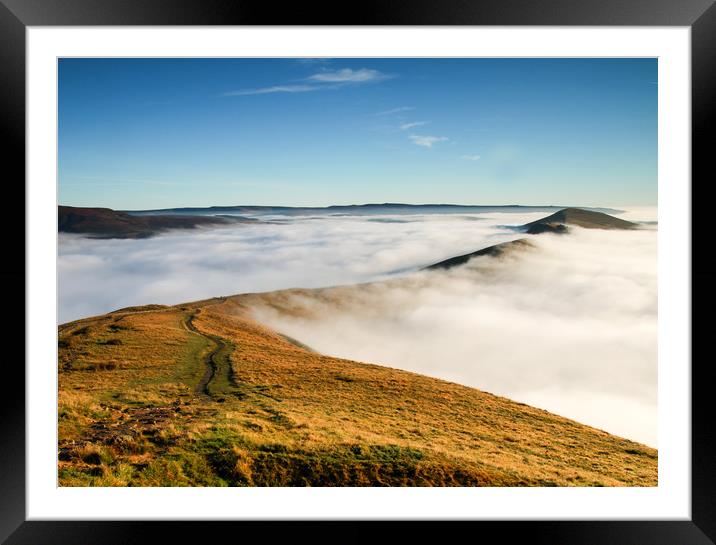 Inversion at Mam Tor Framed Mounted Print by Chantal Cooper