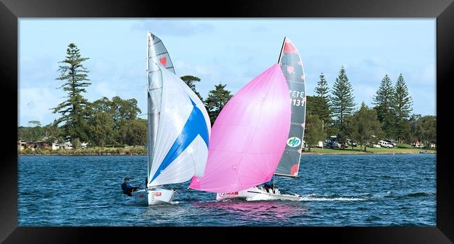 High School Children National Sailing Championship Framed Print by Geoff Childs