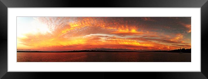 Golden sunrise seascape Australia Framed Mounted Print by Geoff Childs