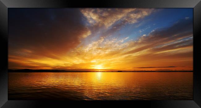 Golden sunrise seascape Australia Framed Print by Geoff Childs