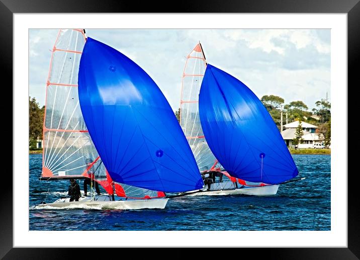 Children having fun sailing. Framed Mounted Print by Geoff Childs