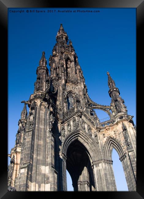 The Scott Monument Framed Print by Bill Spiers