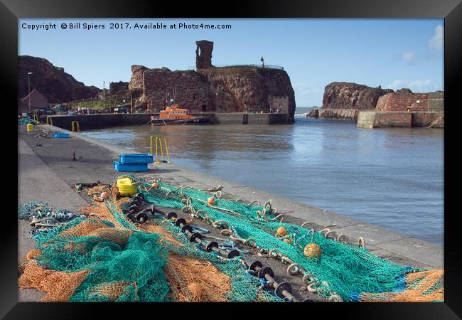 Dunbar Harbour, Scotland Framed Print by Bill Spiers