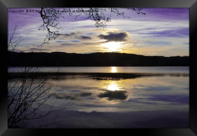 Loch Venacher Sunset Framed Print by Bill Spiers