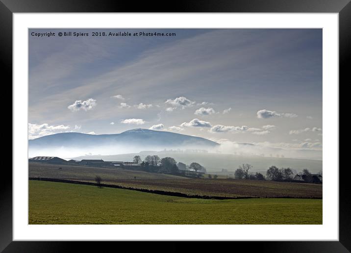 Tinto's Misty Blanket Framed Mounted Print by Bill Spiers
