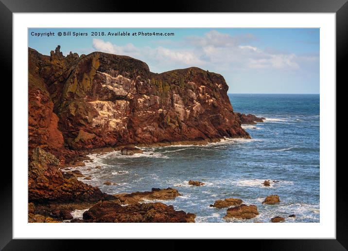 St Abbs Head Framed Mounted Print by Bill Spiers