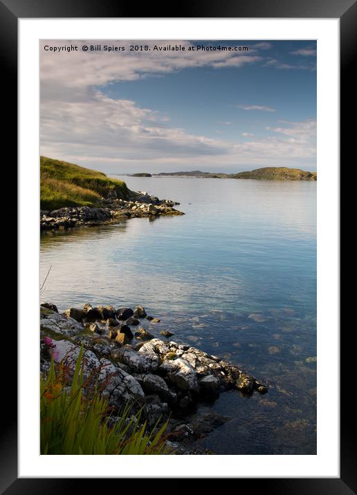 Carragreich Bay, Isle of Harris Framed Mounted Print by Bill Spiers