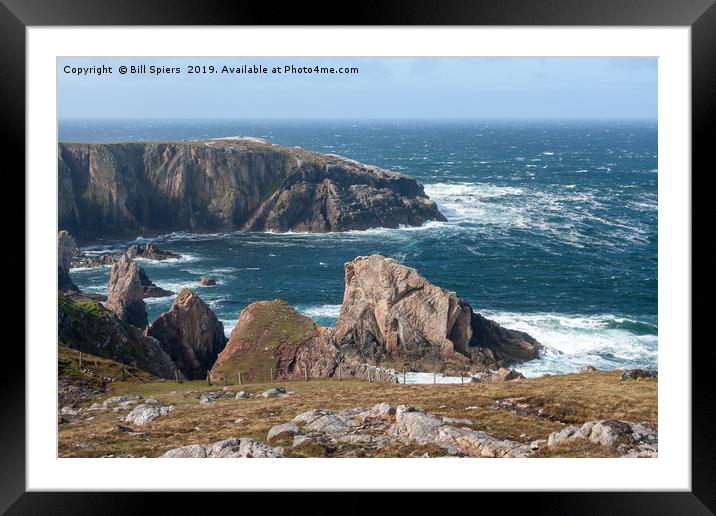 Sea Stacks at Mangersta, Isle of Lewis,Scotland Framed Mounted Print by Bill Spiers