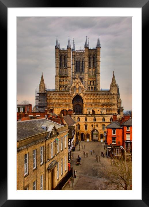 Lincoln Cathedral Framed Mounted Print by Joanna Pinder
