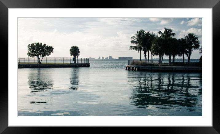 Welcome to Miami  Framed Mounted Print by Angela Bragato