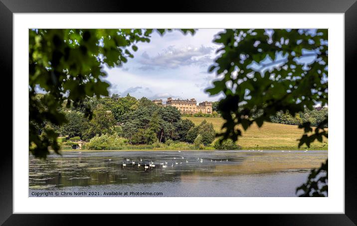 Harewood House, one of the Treasure Houses of England. Framed Mounted Print by Chris North
