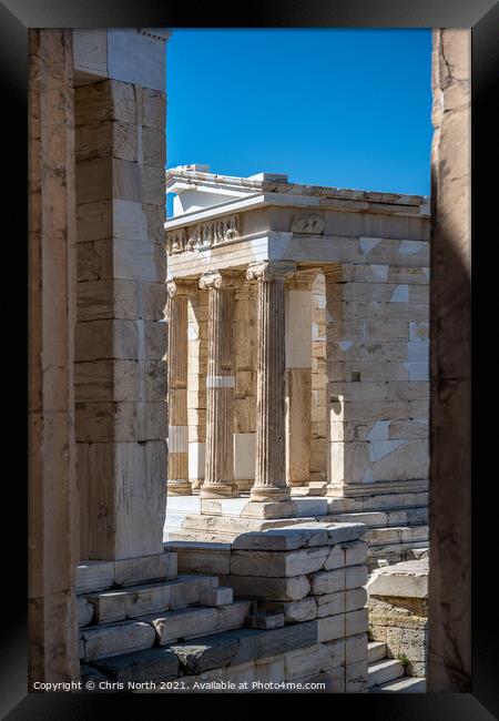 Temple of Athena Nike, at the Acropolis,  Athens. Framed Print by Chris North