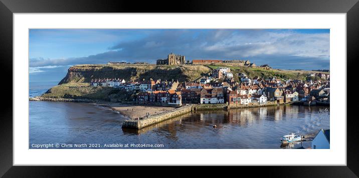 Whitby early light. Framed Mounted Print by Chris North