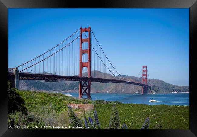 Golden Gate Bridge Framed Print by Chris North