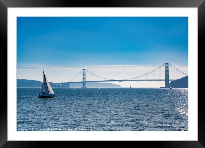 The Golden Gate Bridge Framed Mounted Print by Chris North