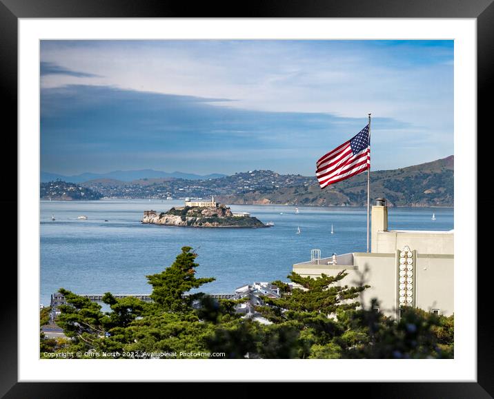 Alcatraz, the Rock. Framed Mounted Print by Chris North