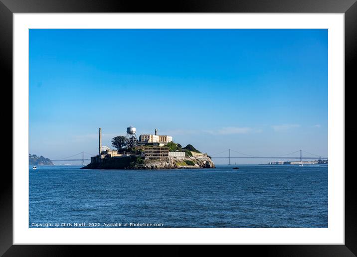 Alcatraz Island Framed Mounted Print by Chris North
