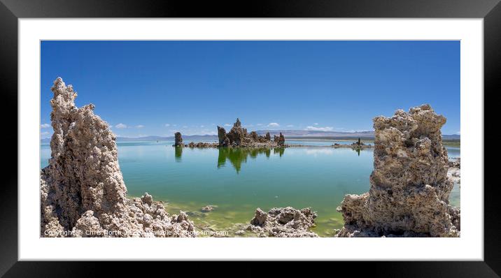 Lava pillows of Mono Lake. Framed Mounted Print by Chris North