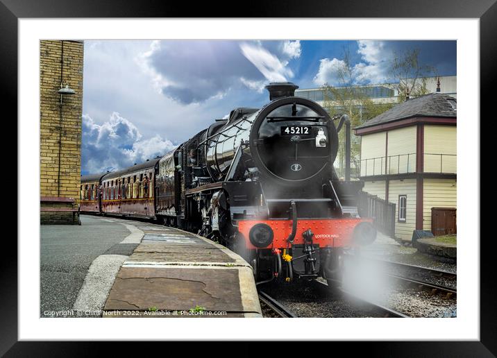 Full head of steam. Framed Mounted Print by Chris North