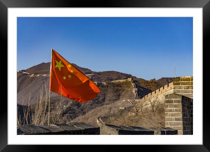 Great Wall of China  Framed Mounted Print by Chris North