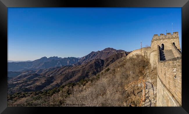 Great Wall of China  Framed Print by Chris North