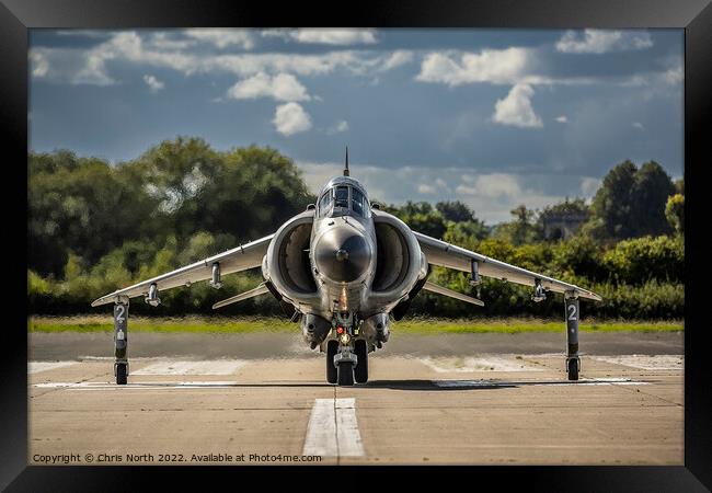Sea Harrier FRS2 Framed Print by Chris North