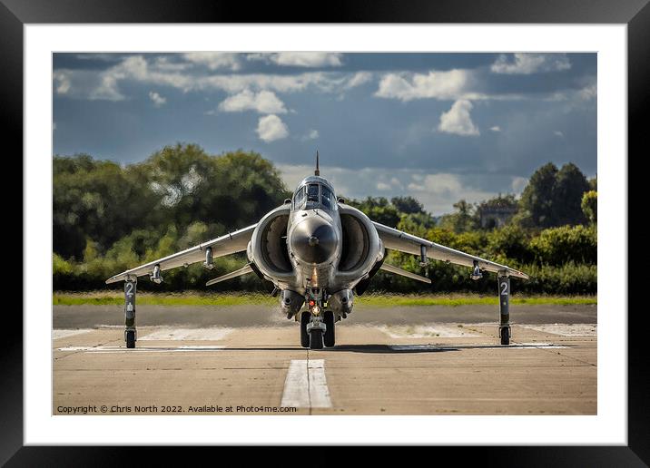 Sea Harrier FRS2 Framed Mounted Print by Chris North