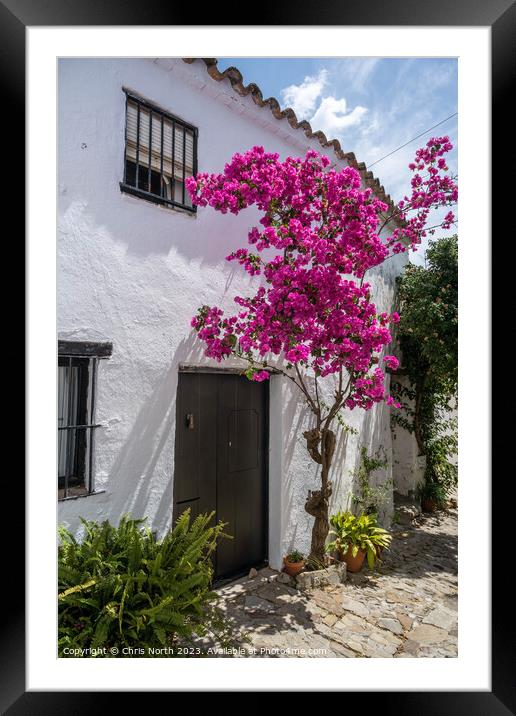 Rustic house at Castellar de la Frontera, Spain Framed Mounted Print by Chris North