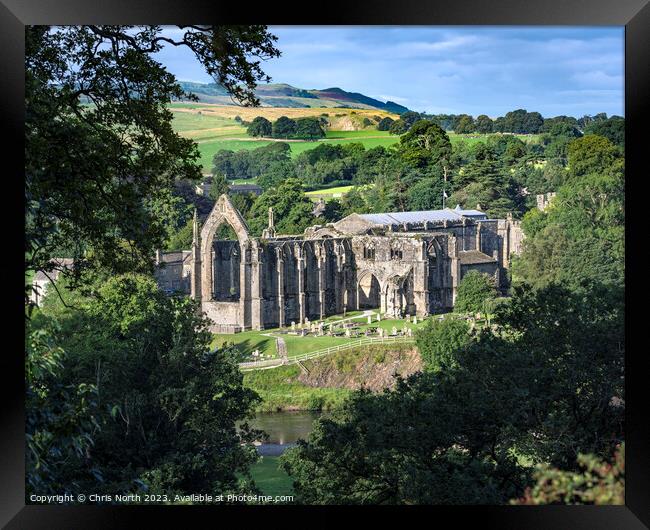 Bolton Abbey in the Yorkshire Dales Framed Print by Chris North