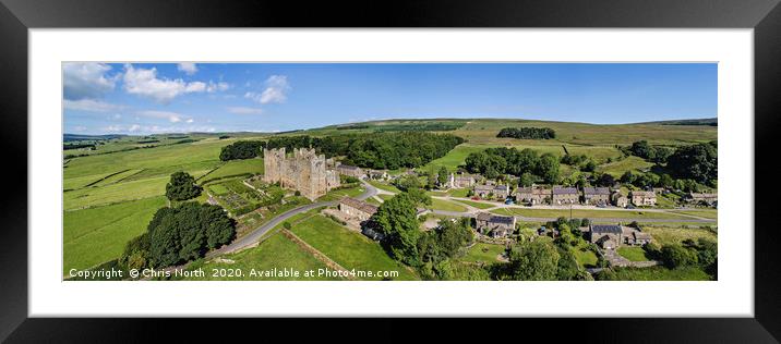 Bolton Castle, in the Yorkshire Dales Framed Mounted Print by Chris North