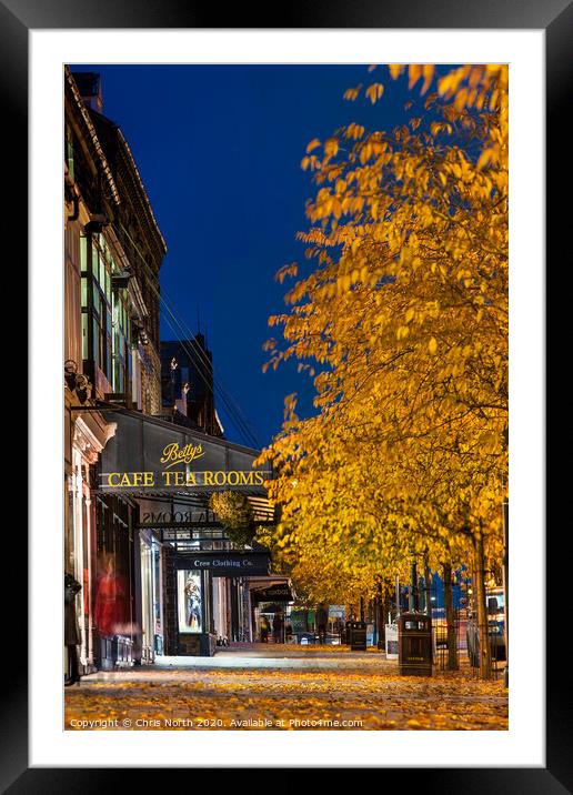 Autumn on the Grove in Ilkley, Framed Mounted Print by Chris North