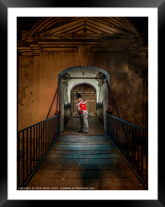 Guarding the Landport gate. Framed Mounted Print by Chris North