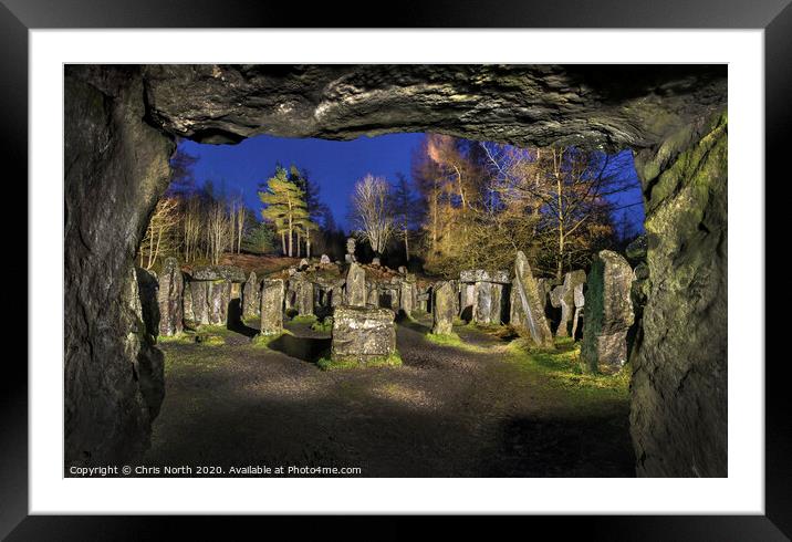 The Druid Temple Framed Mounted Print by Chris North
